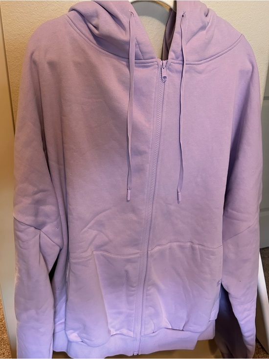 POPFLEX Tops - POPflex Lavender Cloud Zip-Up Hoodie